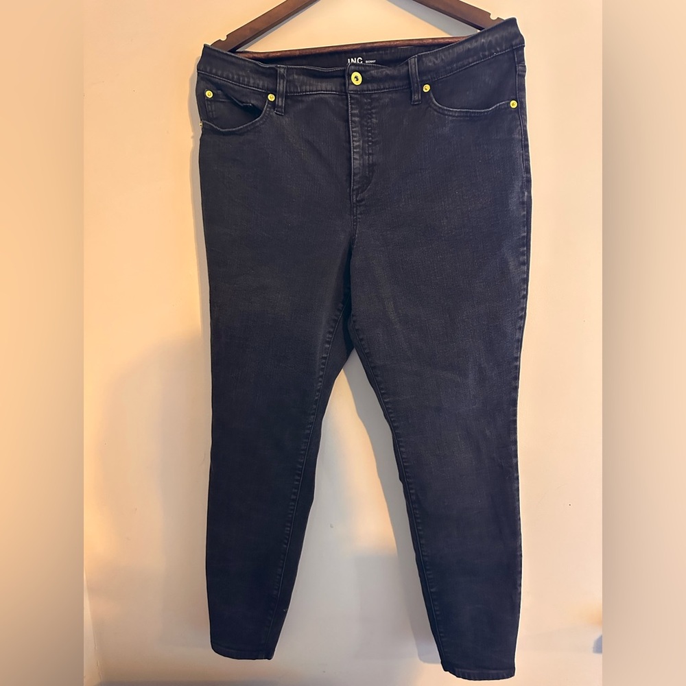 INC International Concepts Black Skinny Jeans